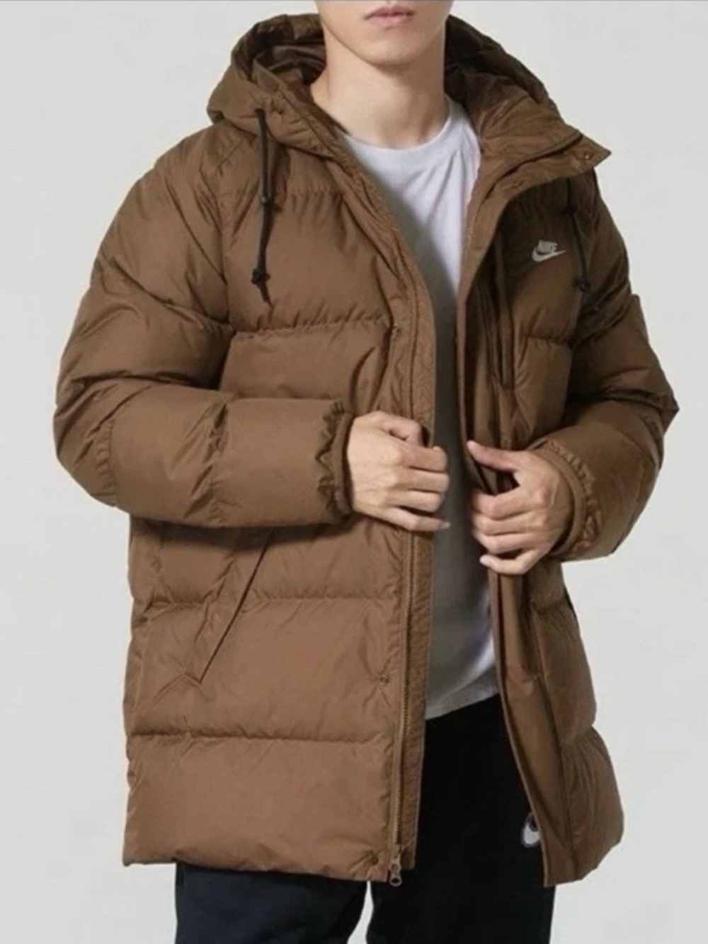 Nike NSW Sportswear Club Puffer Parka Jacket Down Fill IB2973-235 LARGE NWT